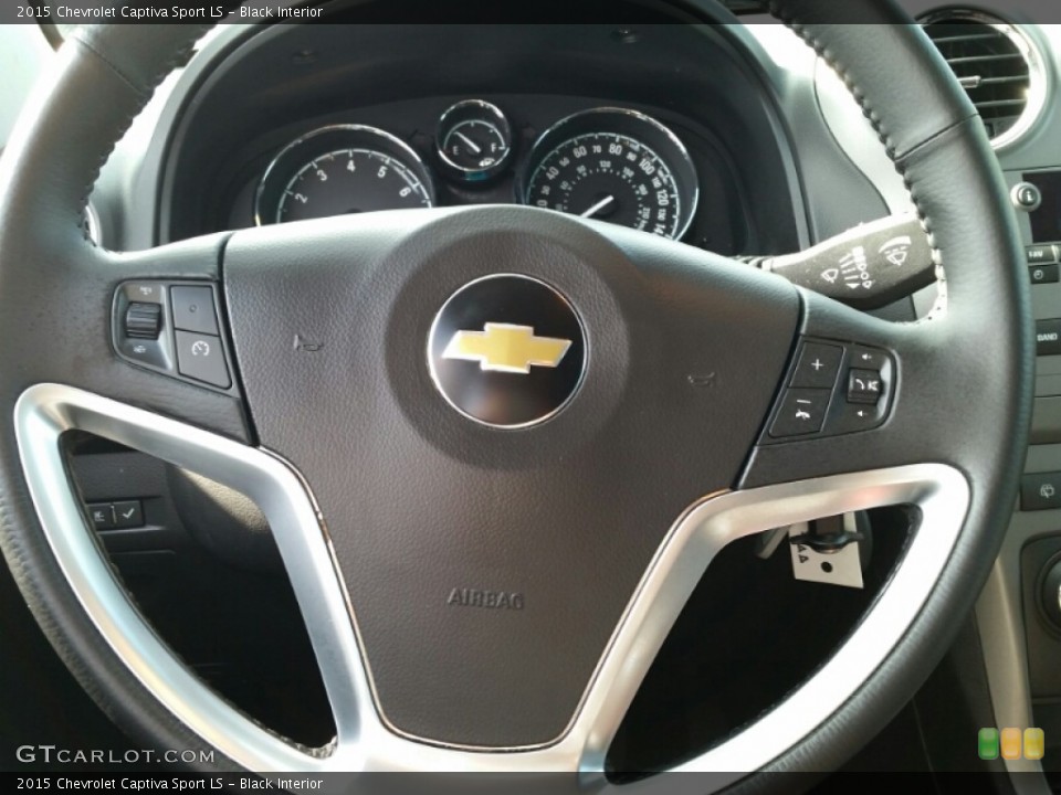 Black Interior Steering Wheel for the 2015 Chevrolet Captiva Sport LS #102755974