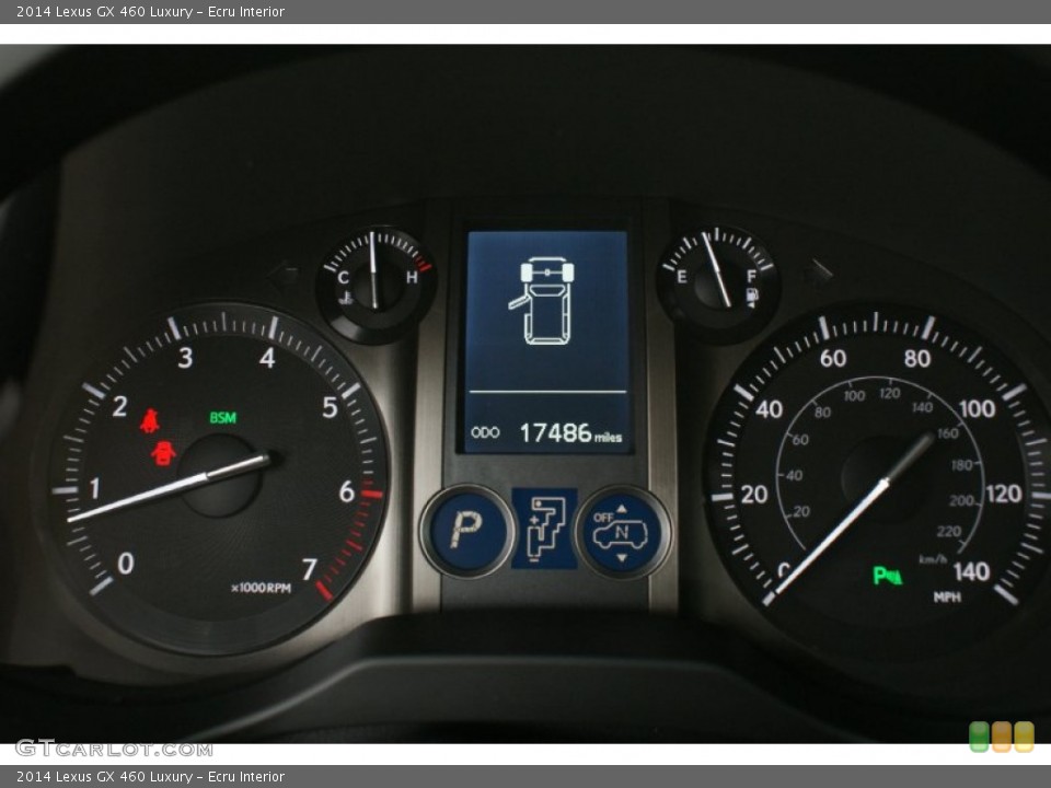 Ecru Interior Gauges for the 2014 Lexus GX 460 Luxury #102762485