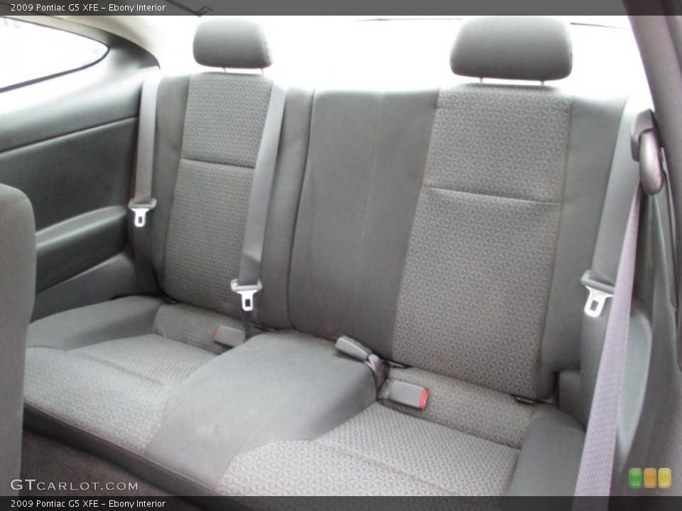 Ebony Interior Rear Seat for the 2009 Pontiac G5 XFE #102766997