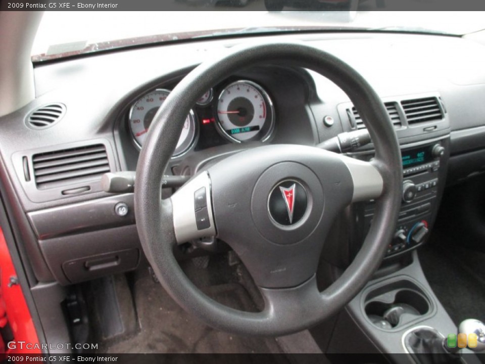 Ebony Interior Steering Wheel for the 2009 Pontiac G5 XFE #102767063