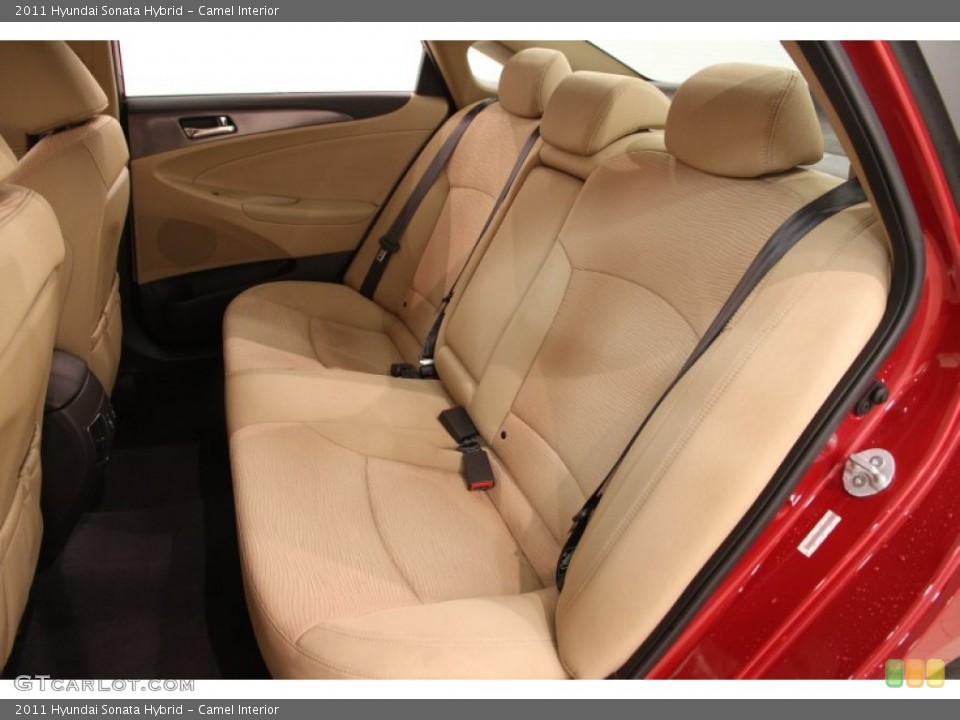 Camel Interior Rear Seat for the 2011 Hyundai Sonata Hybrid #102773459