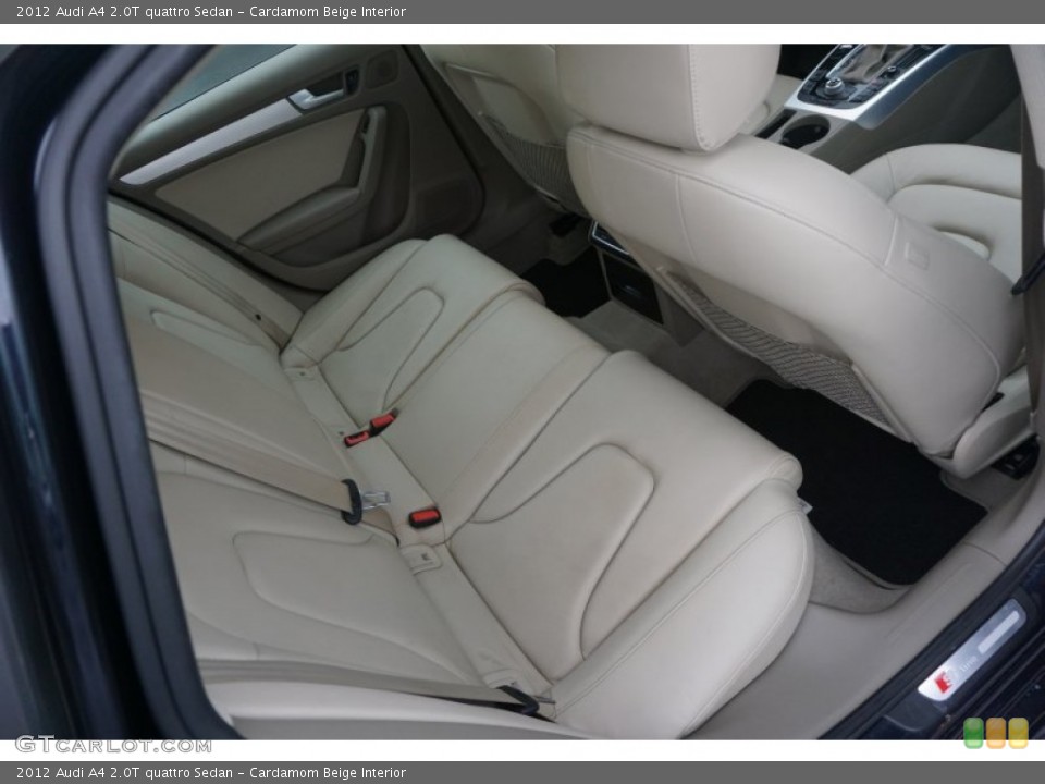 Cardamom Beige Interior Rear Seat for the 2012 Audi A4 2.0T quattro Sedan #102776214