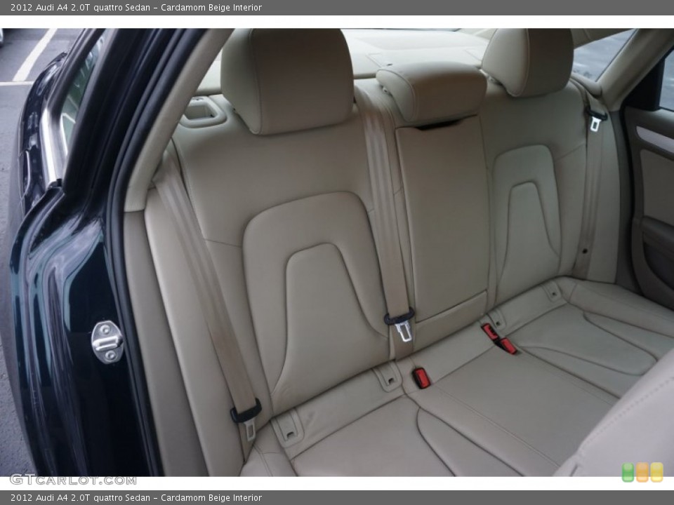 Cardamom Beige Interior Rear Seat for the 2012 Audi A4 2.0T quattro Sedan #102776219