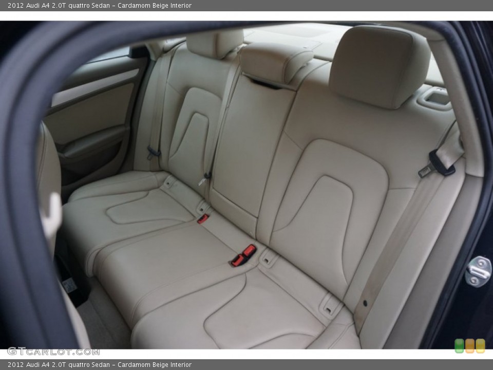 Cardamom Beige Interior Rear Seat for the 2012 Audi A4 2.0T quattro Sedan #102776225