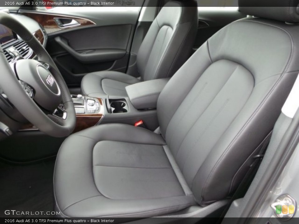 Black Interior Front Seat for the 2016 Audi A6 3.0 TFSI Premium Plus quattro #102776608