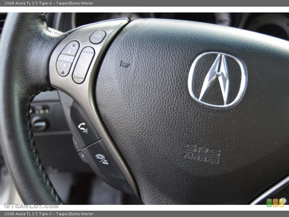 Taupe/Ebony Interior Steering Wheel for the 2008 Acura TL 3.5 Type-S #102776610