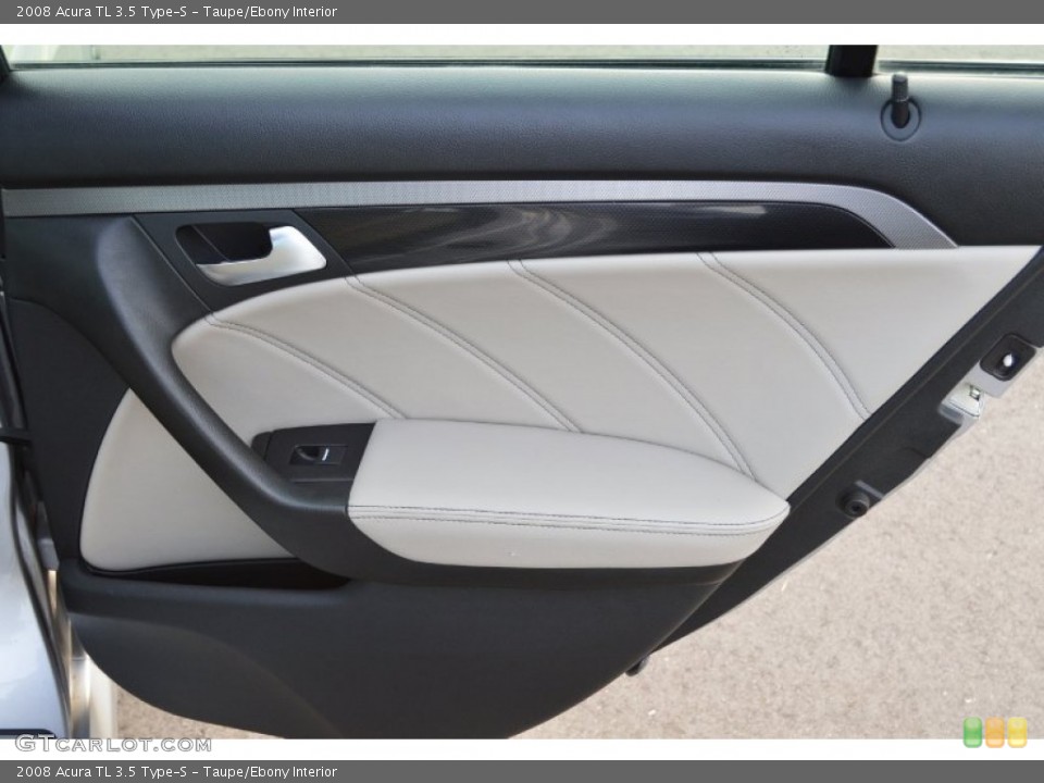 Taupe/Ebony Interior Door Panel for the 2008 Acura TL 3.5 Type-S #102776750