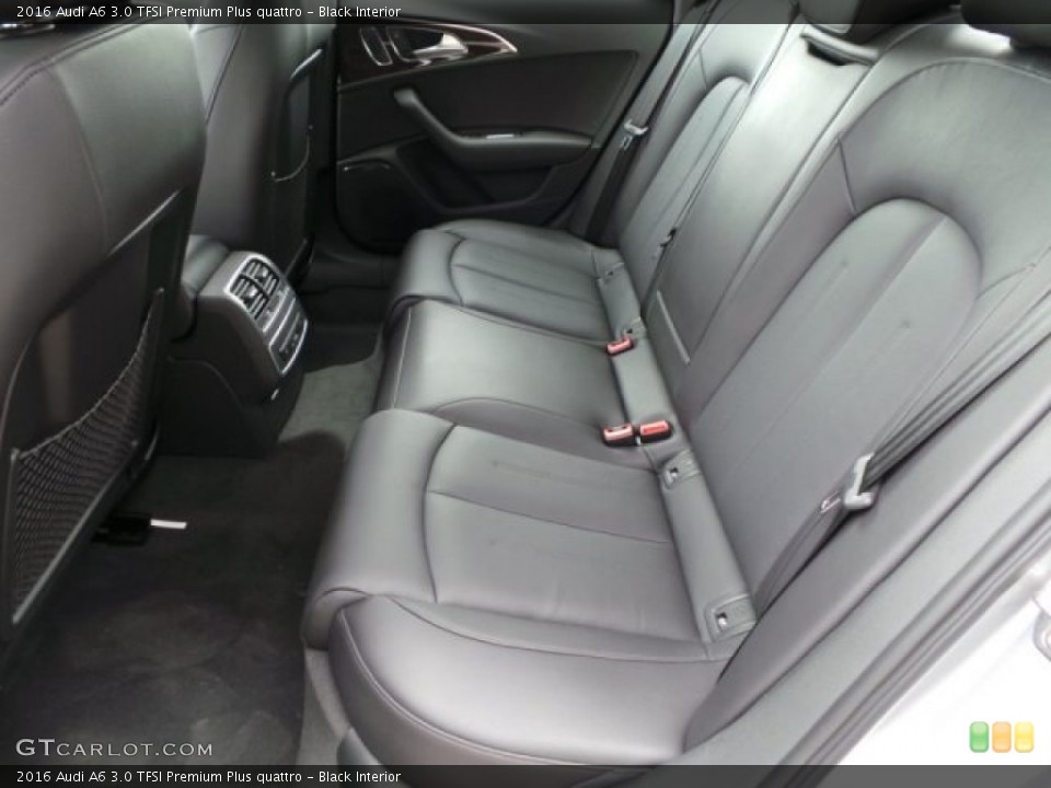 Black Interior Rear Seat for the 2016 Audi A6 3.0 TFSI Premium Plus quattro #102776876