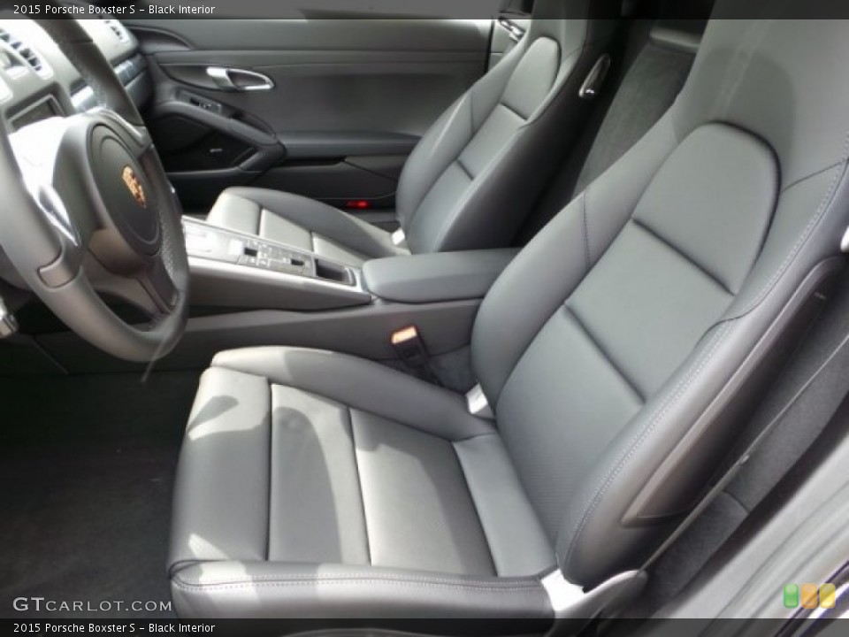 Black Interior Front Seat for the 2015 Porsche Boxster S #102777374