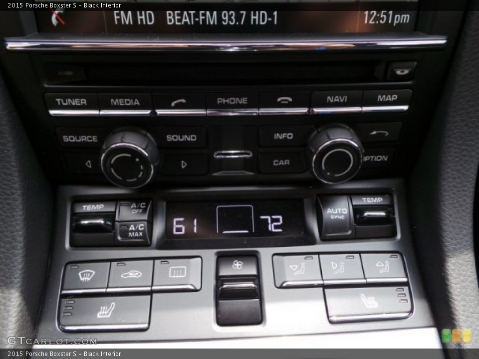 Black Interior Controls for the 2015 Porsche Boxster S #102777494