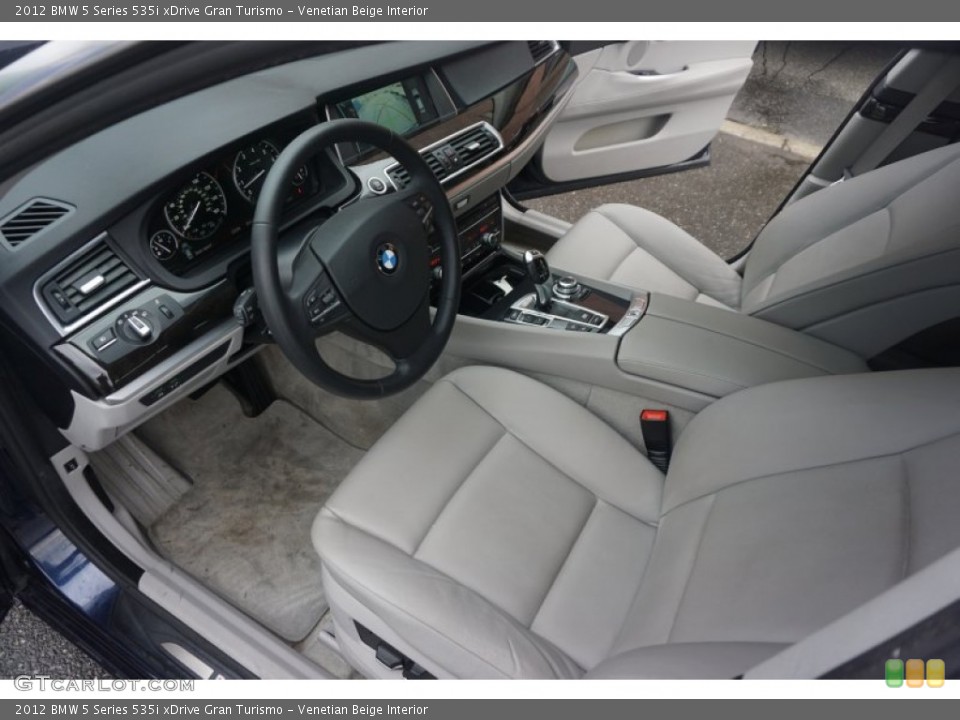 Venetian Beige 2012 BMW 5 Series Interiors
