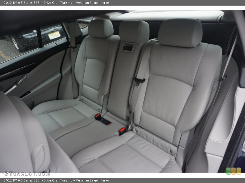 Venetian Beige Interior Rear Seat for the 2012 BMW 5 Series 535i xDrive Gran Turismo #102777914