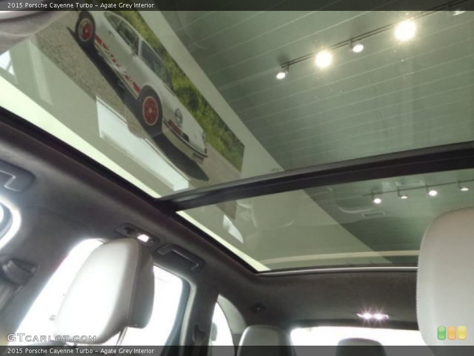 Agate Grey Interior Sunroof for the 2015 Porsche Cayenne Turbo #102780110