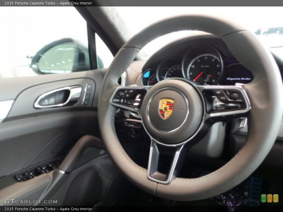 Agate Grey Interior Steering Wheel for the 2015 Porsche Cayenne Turbo #102780292