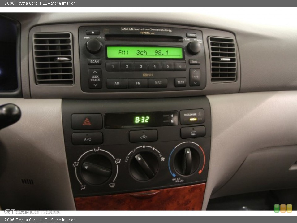 Stone Interior Controls for the 2006 Toyota Corolla LE #102780392