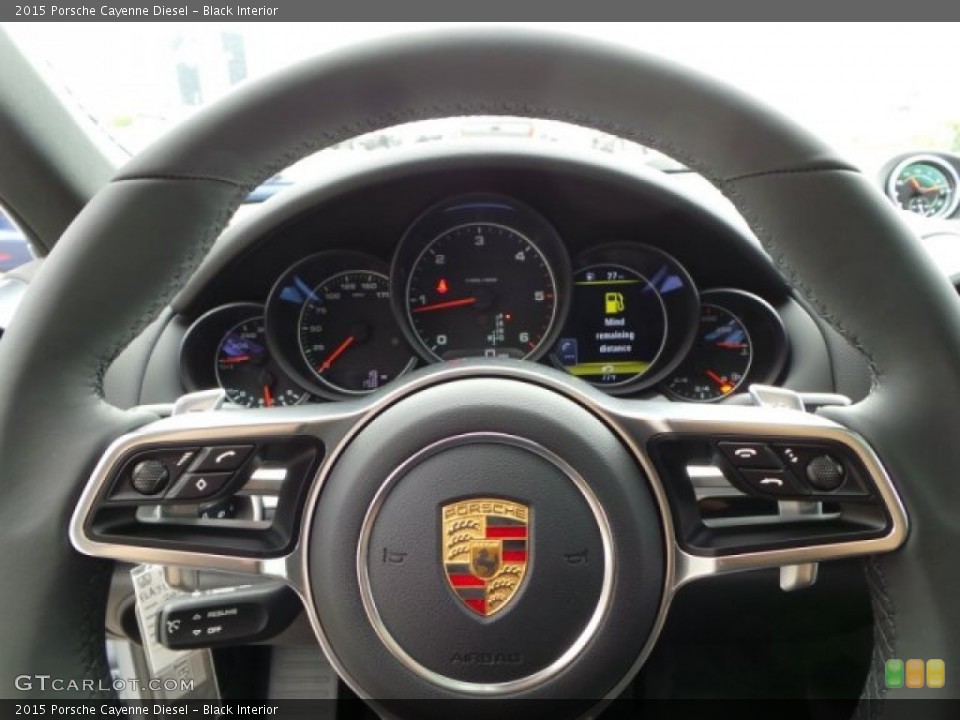 Black Interior Steering Wheel for the 2015 Porsche Cayenne Diesel #102780921