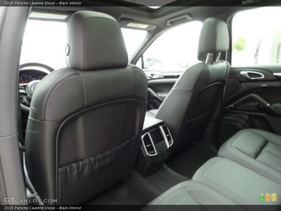 Black Interior Rear Seat for the 2015 Porsche Cayenne Diesel #102780959