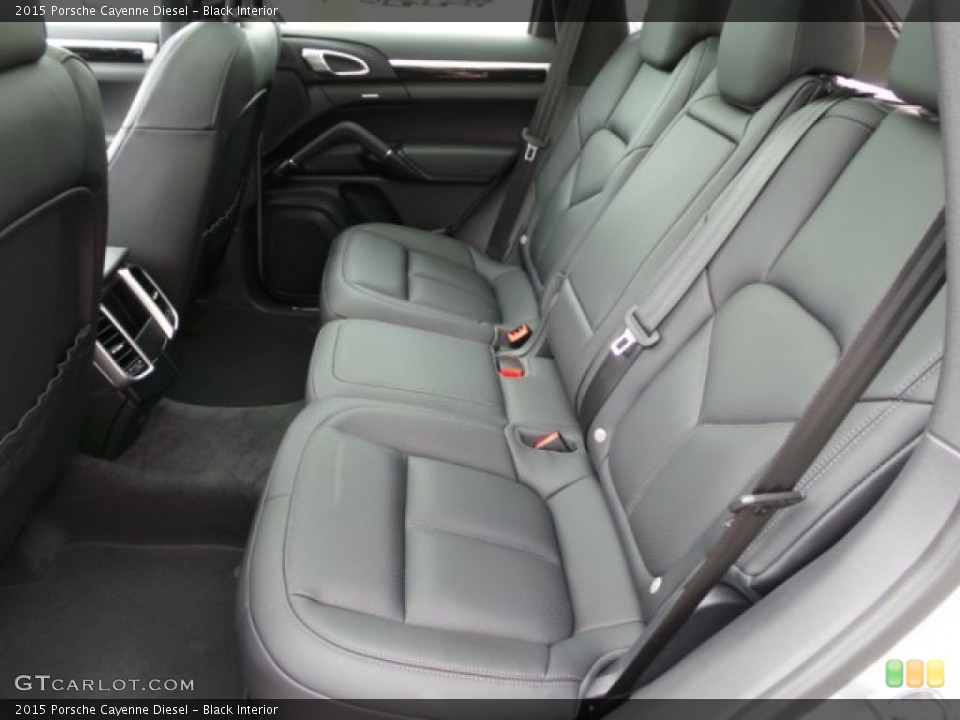 Black Interior Rear Seat for the 2015 Porsche Cayenne Diesel #102780989