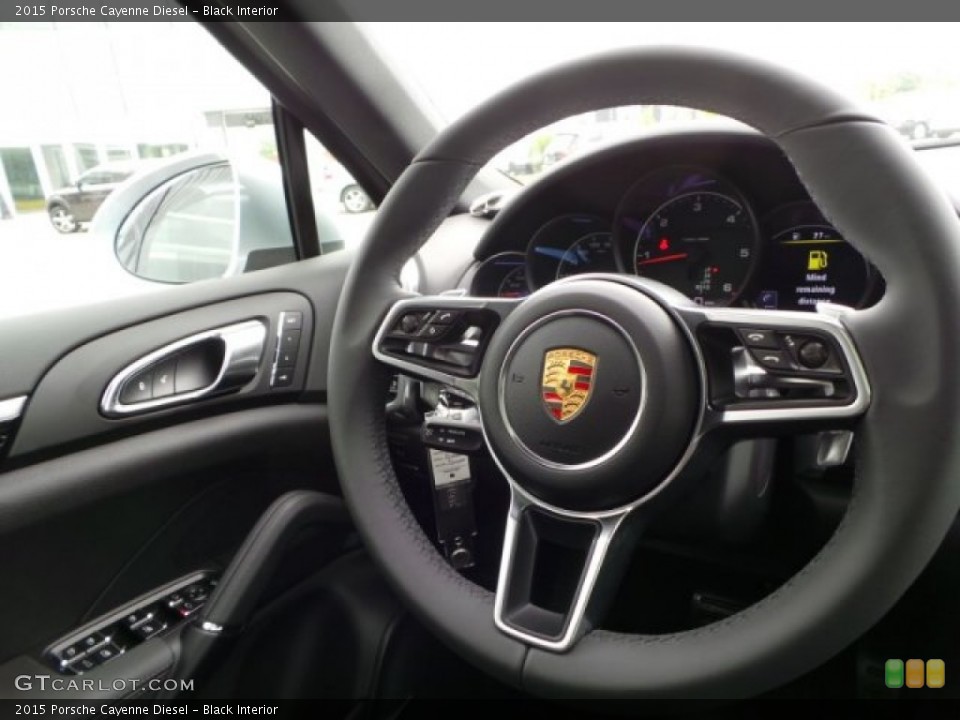 Black Interior Steering Wheel for the 2015 Porsche Cayenne Diesel #102781034