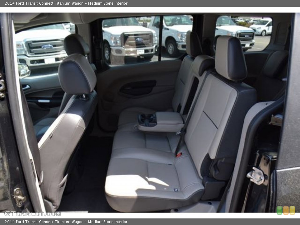 Medium Stone Interior Rear Seat for the 2014 Ford Transit Connect Titanium Wagon #102781709