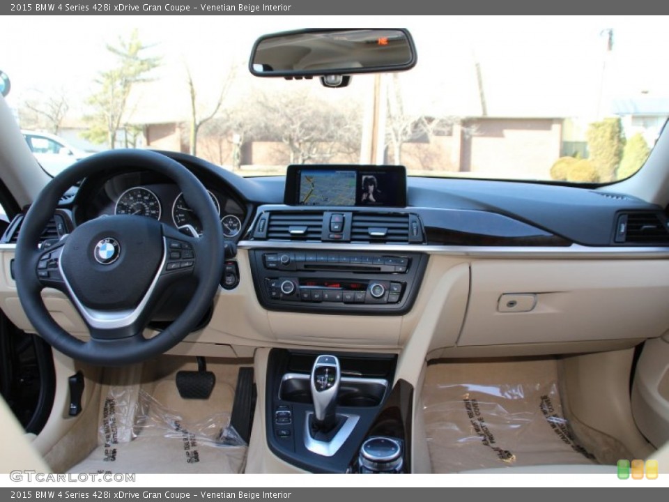 Venetian Beige Interior Dashboard for the 2015 BMW 4 Series 428i xDrive Gran Coupe #102782030