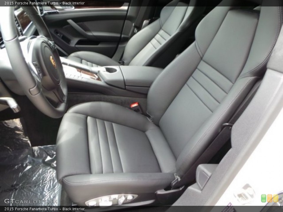 Black Interior Front Seat for the 2015 Porsche Panamera Turbo #102782216