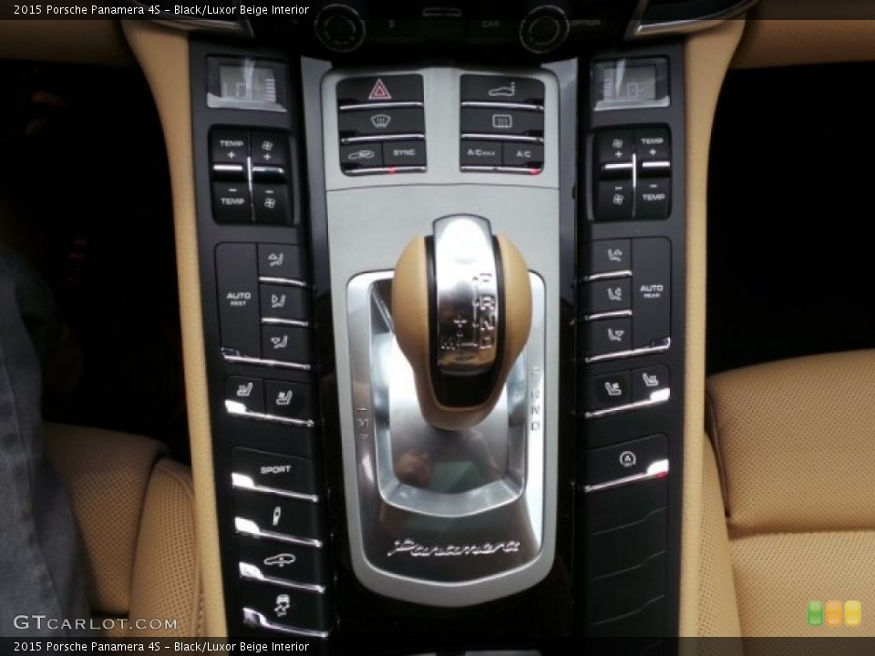 Black/Luxor Beige Interior Transmission for the 2015 Porsche Panamera 4S #102784601
