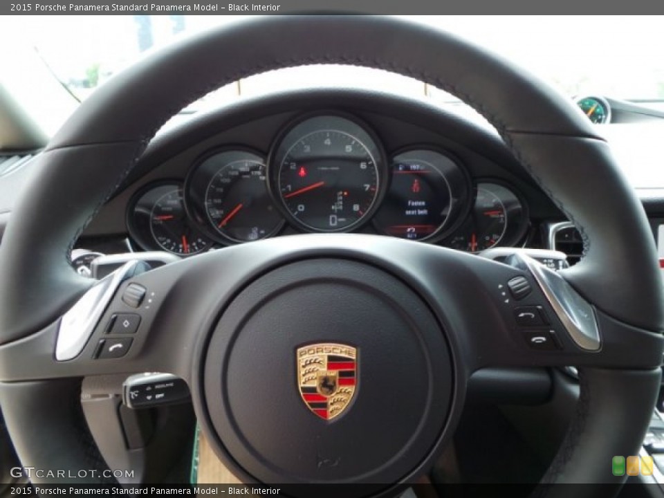Black Interior Steering Wheel for the 2015 Porsche Panamera  #102785313