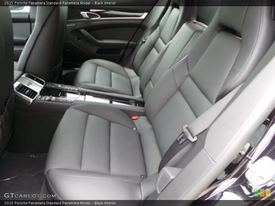 Black Interior Rear Seat for the 2015 Porsche Panamera  #102785351