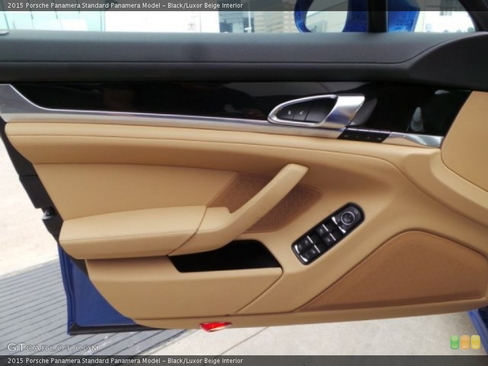 Black/Luxor Beige Interior Door Panel for the 2015 Porsche Panamera  #102785705