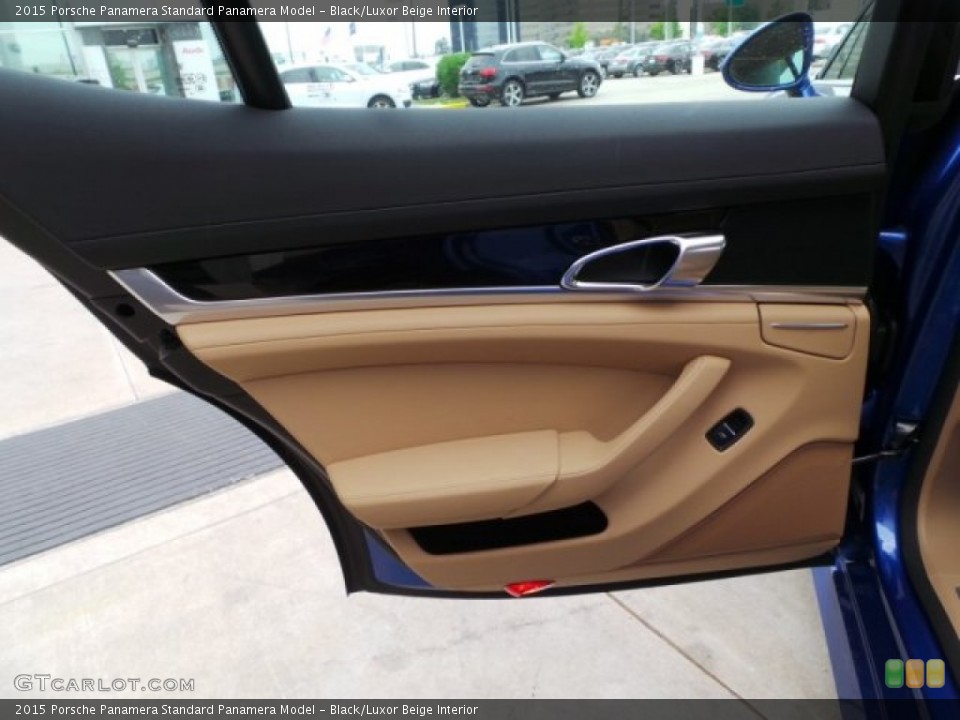 Black/Luxor Beige Interior Door Panel for the 2015 Porsche Panamera  #102785935