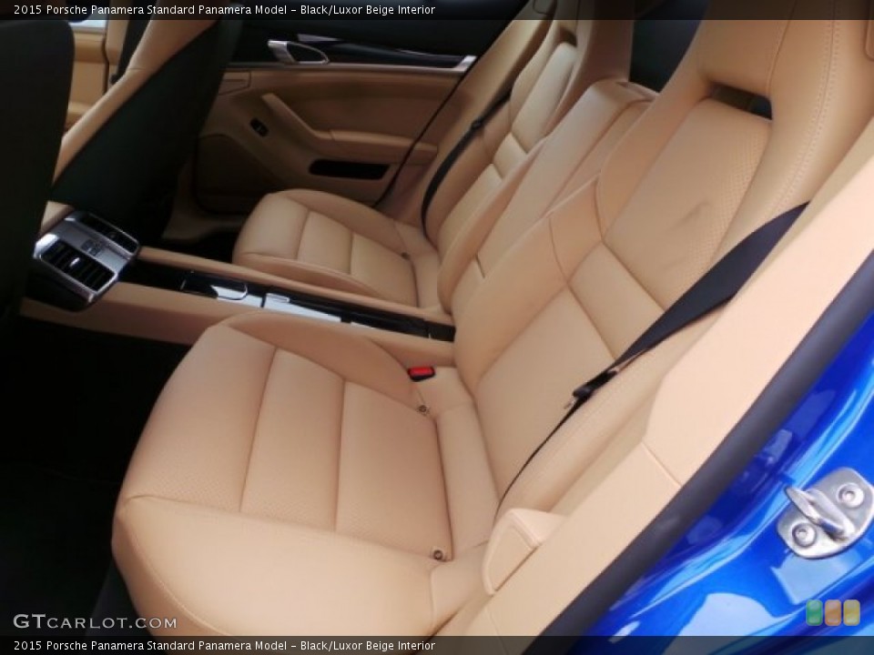 Black/Luxor Beige Interior Rear Seat for the 2015 Porsche Panamera  #102785951