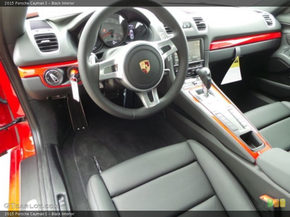 Black Interior Photo for the 2015 Porsche Cayman S #102786788