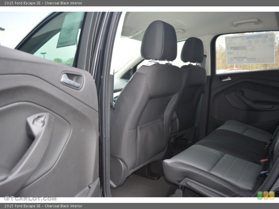 Charcoal Black Interior Rear Seat for the 2015 Ford Escape SE #102787547