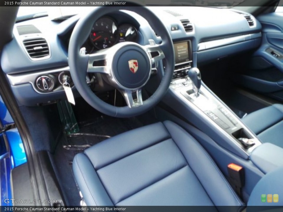 Yachting Blue Interior Photo for the 2015 Porsche Cayman  #102787715
