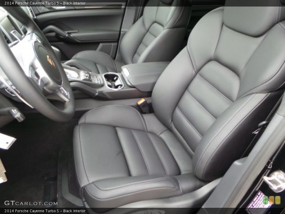 Black Interior Front Seat for the 2014 Porsche Cayenne Turbo S #102789200