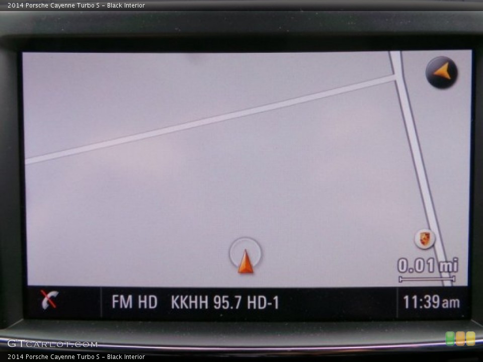Black Interior Navigation for the 2014 Porsche Cayenne Turbo S #102789272