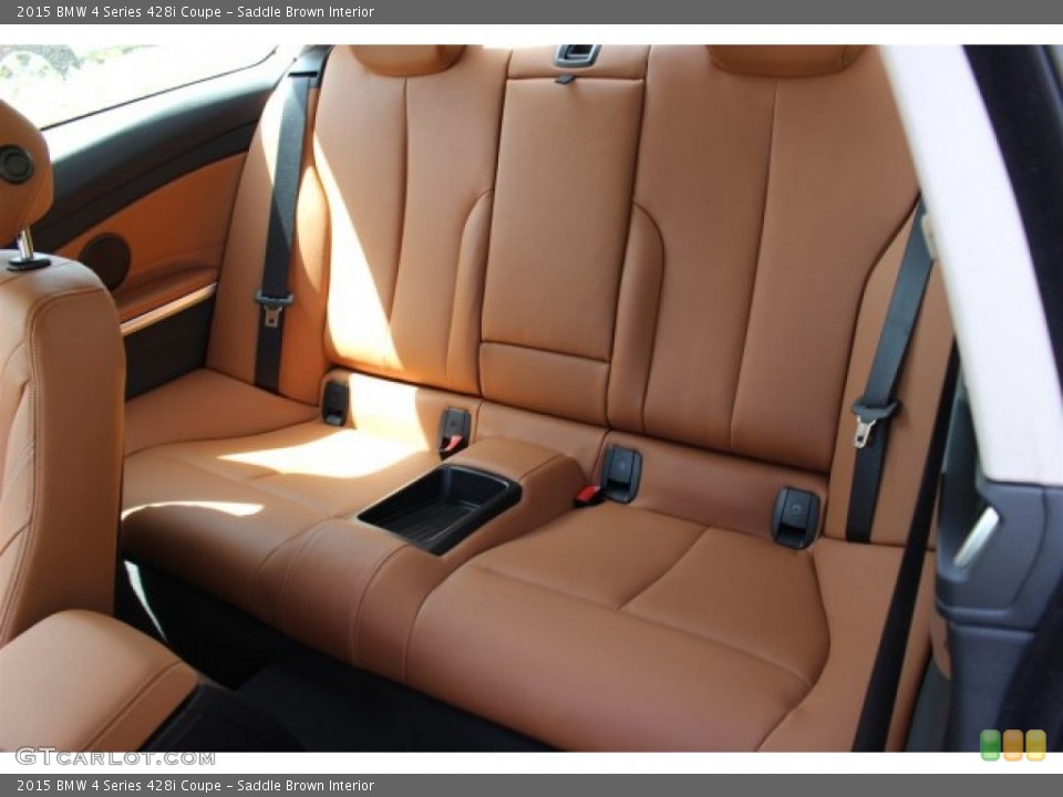 Saddle Brown Interior Rear Seat for the 2015 BMW 4 Series 428i Coupe #102808508