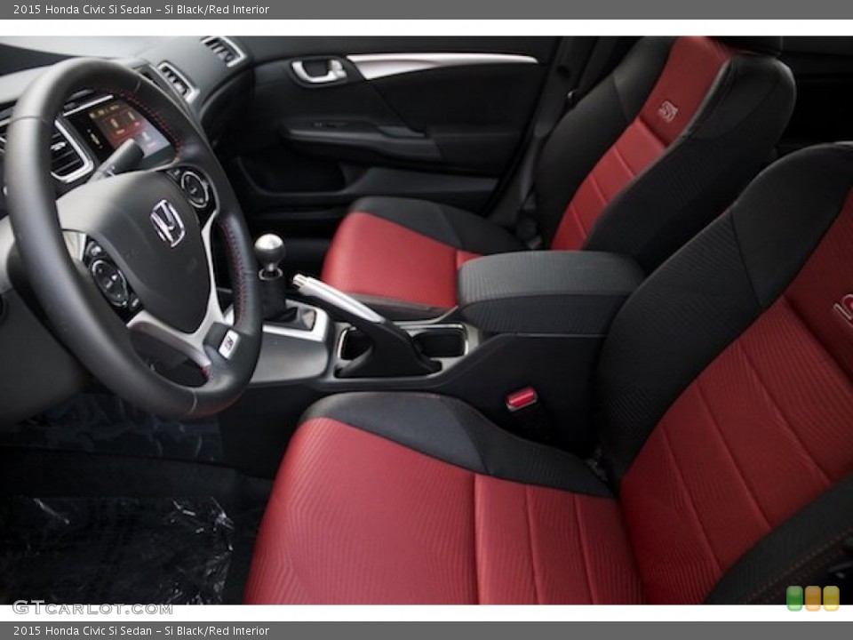 Si Black/Red Interior Front Seat for the 2015 Honda Civic Si Sedan #102812209