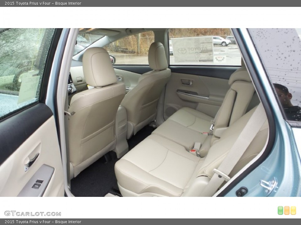 Bisque Interior Rear Seat for the 2015 Toyota Prius v Four #102817570