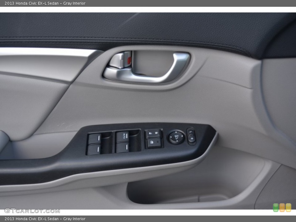 Gray Interior Controls for the 2013 Honda Civic EX-L Sedan #102817924