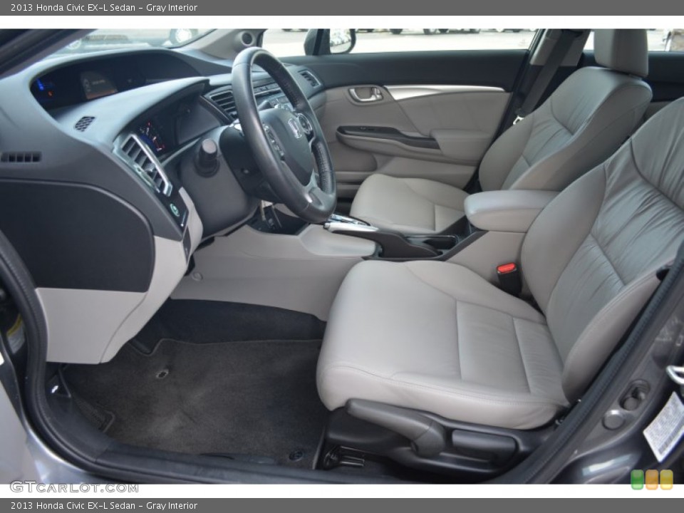 Gray Interior Photo for the 2013 Honda Civic EX-L Sedan #102817939