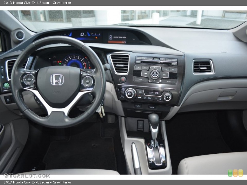 Gray Interior Dashboard for the 2013 Honda Civic EX-L Sedan #102817993