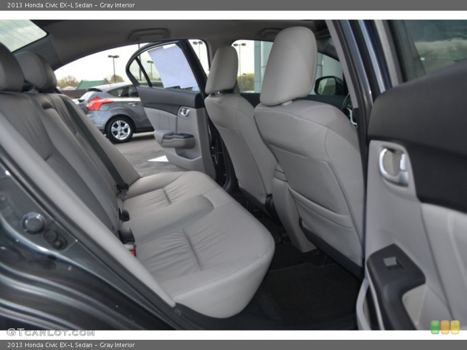 Gray Interior Rear Seat for the 2013 Honda Civic EX-L Sedan #102818072