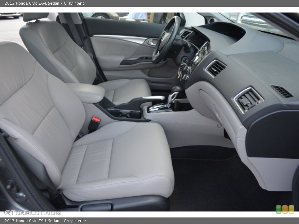 Gray Interior Front Seat for the 2013 Honda Civic EX-L Sedan #102818112