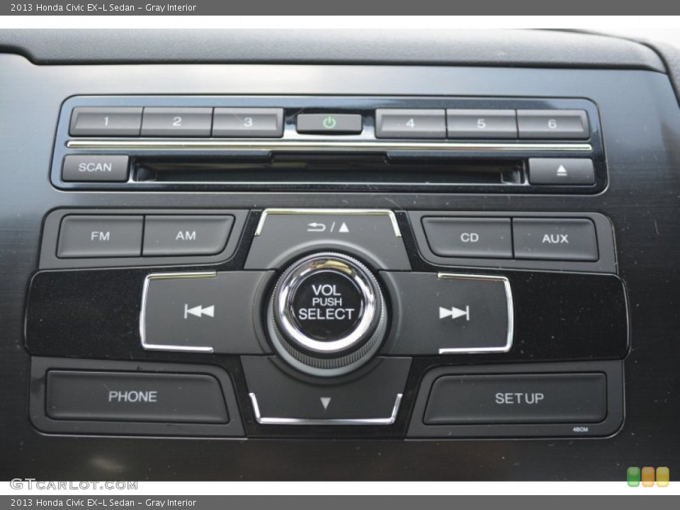 Gray Interior Controls for the 2013 Honda Civic EX-L Sedan #102818152