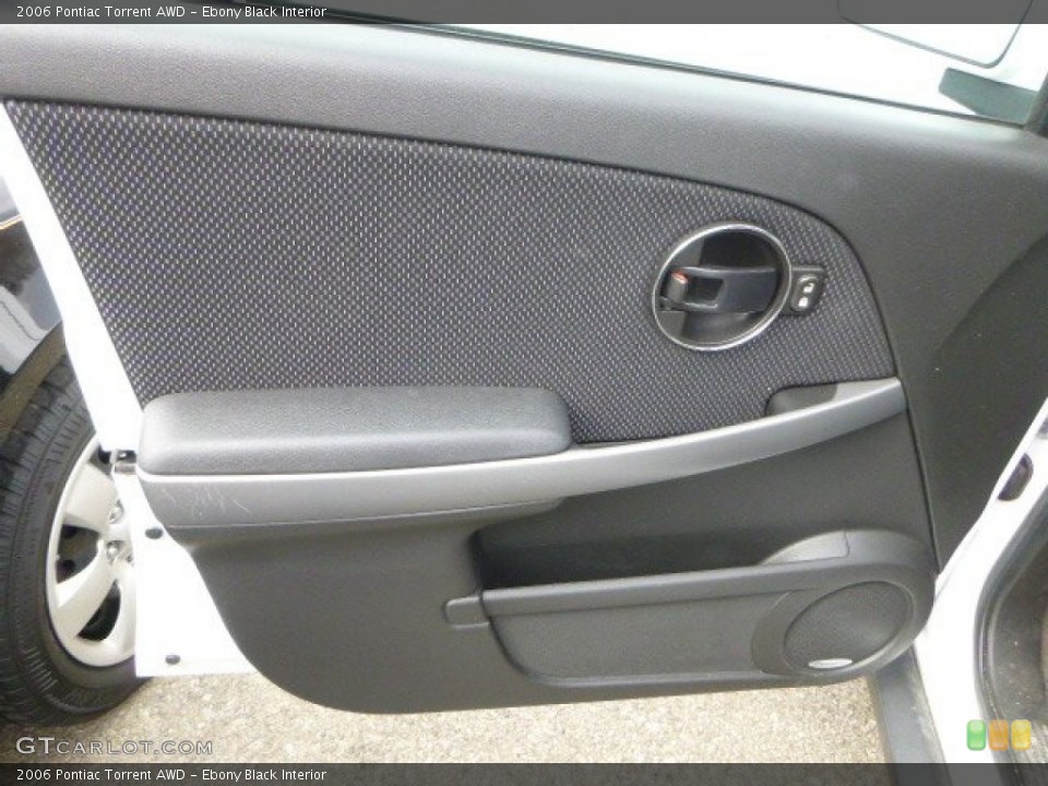 Ebony Black Interior Door Panel for the 2006 Pontiac Torrent AWD #102821446