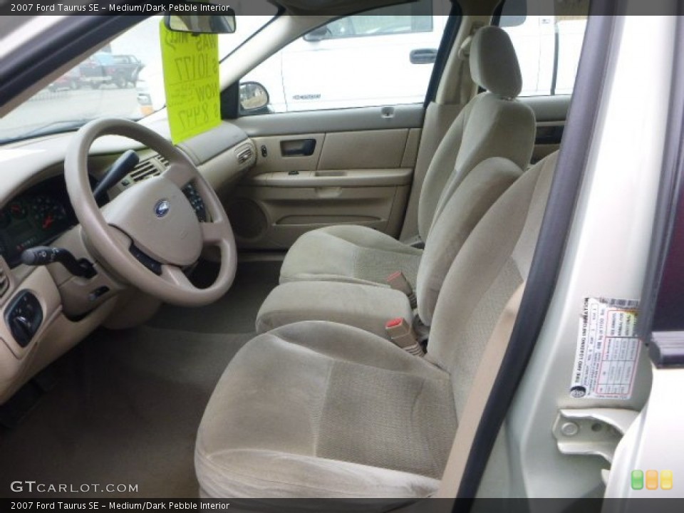 Medium/Dark Pebble Interior Front Seat for the 2007 Ford Taurus SE #102823714