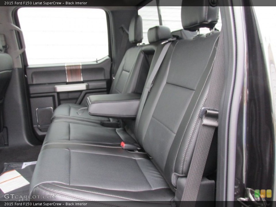 Black Interior Rear Seat for the 2015 Ford F150 Lariat SuperCrew #102827380