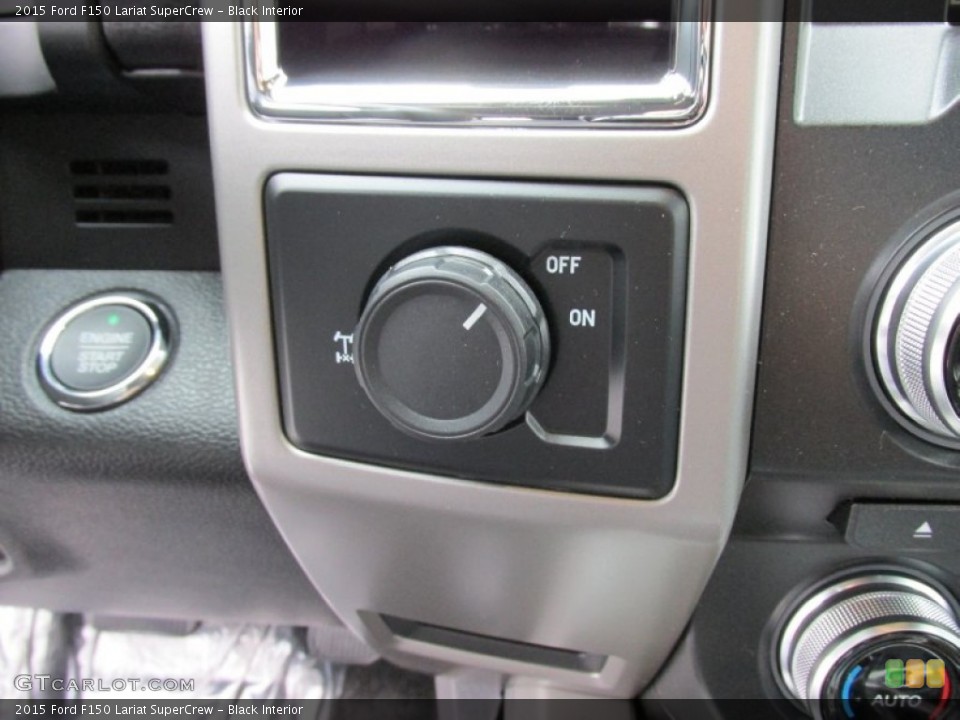 Black Interior Controls for the 2015 Ford F150 Lariat SuperCrew #102827620